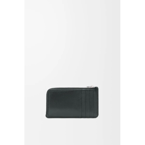 Claw Coin Cardholder in Glossy Lambskin, Black - Image 2