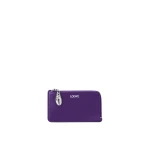Loewe Claw Coin Cardholder in Glossy Lambskin, Deep Purple | Accessories | Luxury Shoes 