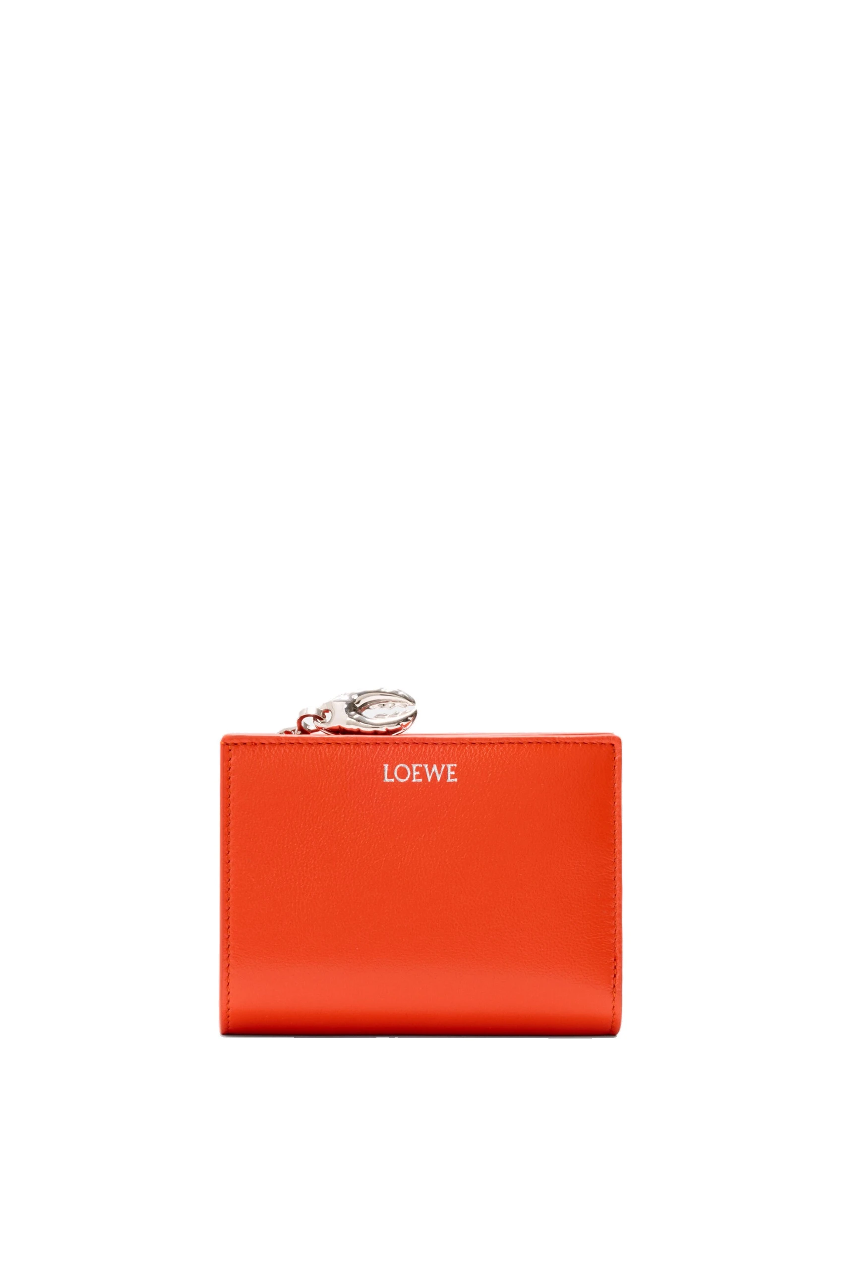 Loewe Claw Compact Wallet in Glossy Lambskin, Vivid Orange | Accessories | Luxury Shoes Loewe Claw Compact Wallet in Glossy Lambskin, Vivid Orange | Accessories | Luxury Shoes