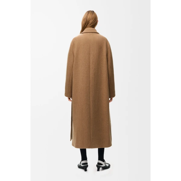 Coat in Cashmere, Beige - Image 3