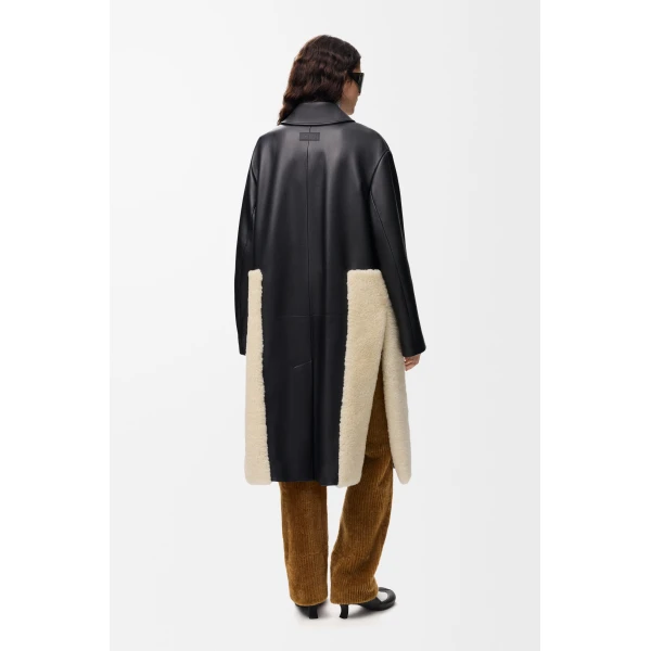 Coat in Nappa Lambskin, Black - Image 4