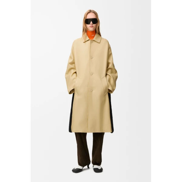 Coat in Nappa Lambskin, Light Yellow - Image 2