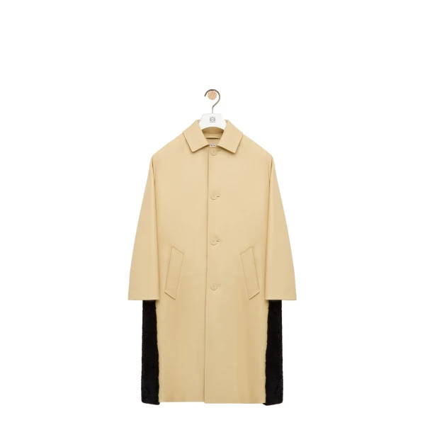 Coat in Nappa Lambskin, Light Yellow