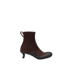 Loewe Dive Bootie in Stretch Suede, Dark Chestnut | Shoes | Luxury Shoes 
