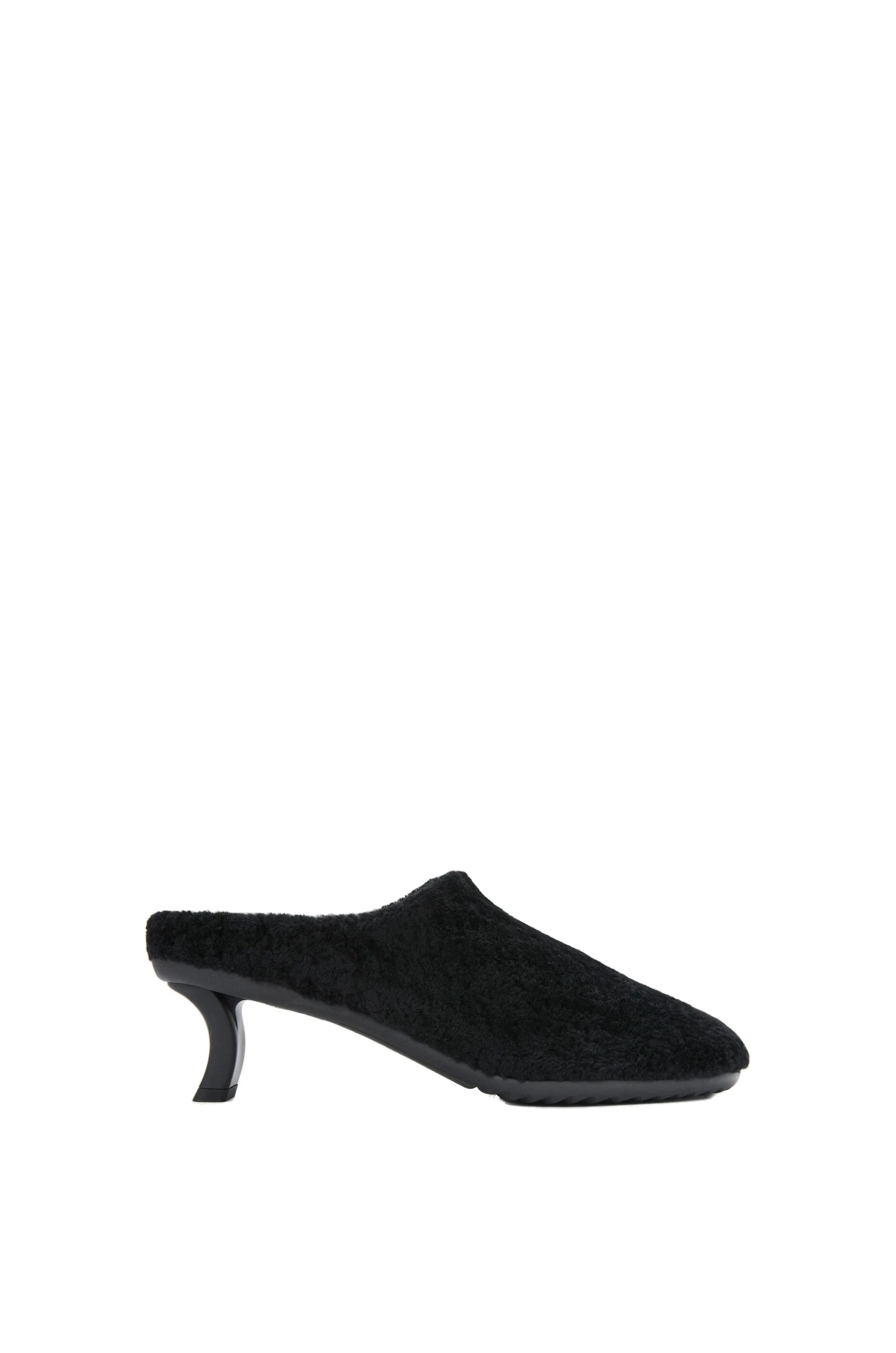 Loewe Dive Mule in Shearling, Black | Shoes | Luxury Shoes Loewe Dive Mule in Shearling, Black | Shoes | Luxury Shoes
