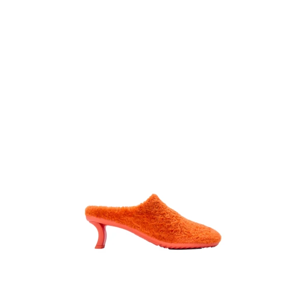 Dive Mule in Shearling, Deep Saffron