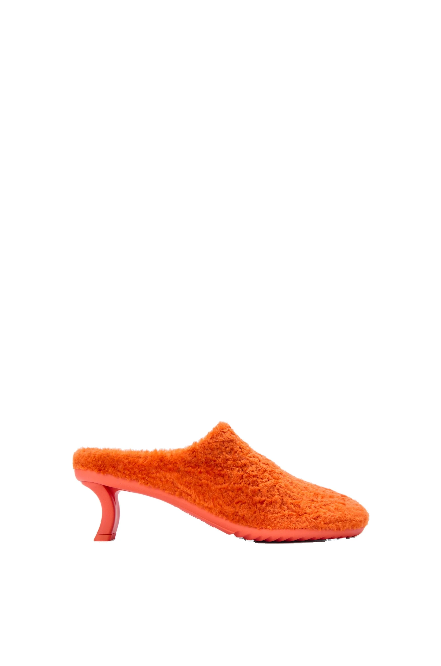 Loewe Dive Mule in Shearling, Deep Saffron | Shoes | Luxury Shoes Loewe Dive Mule in Shearling, Deep Saffron | Shoes | Luxury Shoes