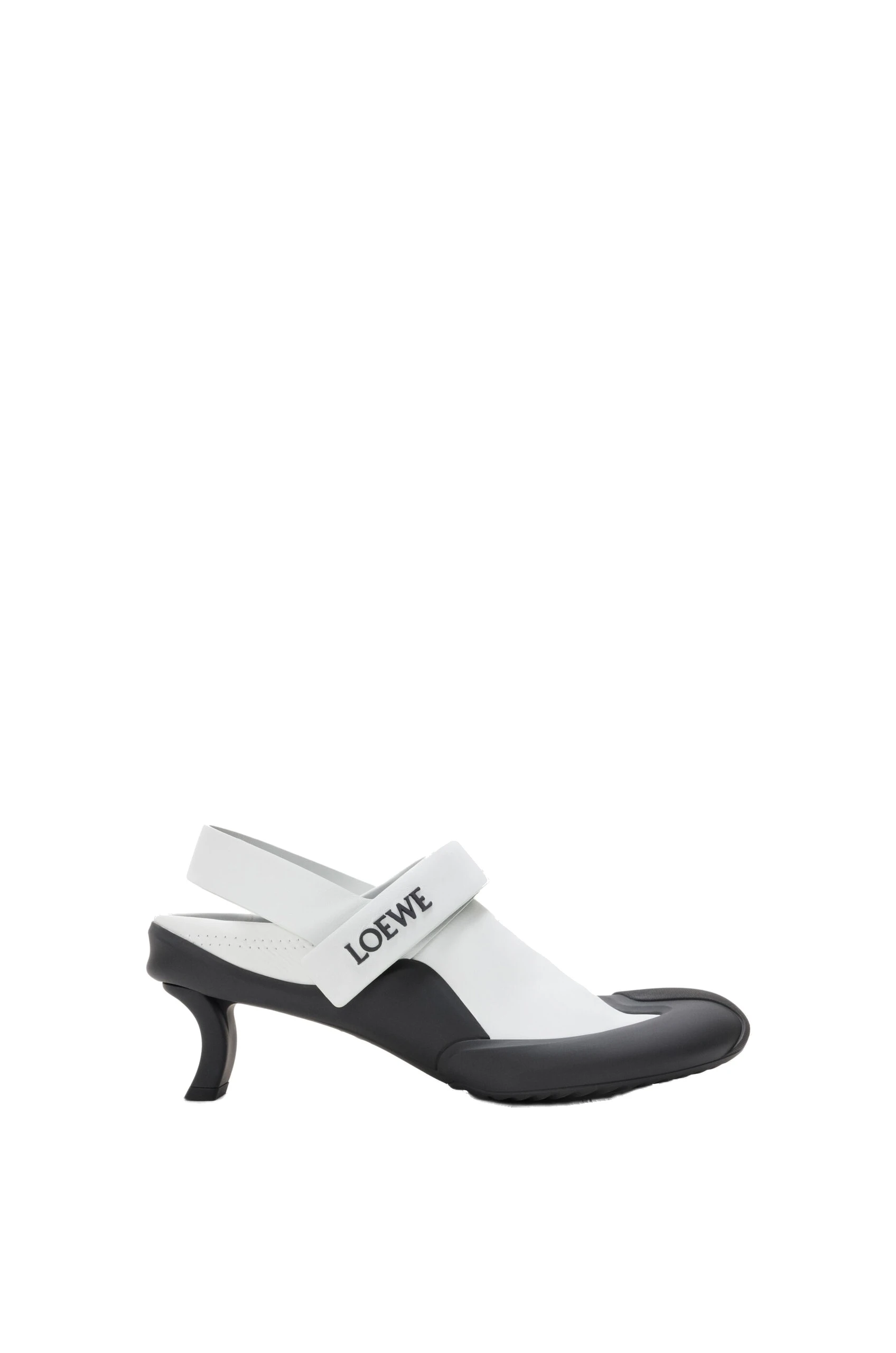 Loewe Dive Slingback in Stretch Calfskin, White | Shoes | Luxury Shoes Loewe Dive Slingback in Stretch Calfskin, White | Shoes | Luxury Shoes