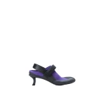 Loewe Dive Slingback in Stretch Suede, Deep Purple and Black | Shoes | Luxury Shoes 