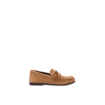 Loewe Double L Loafer in Suede Calfskin, Caramel Latte | Shoes | Luxury Shoes 