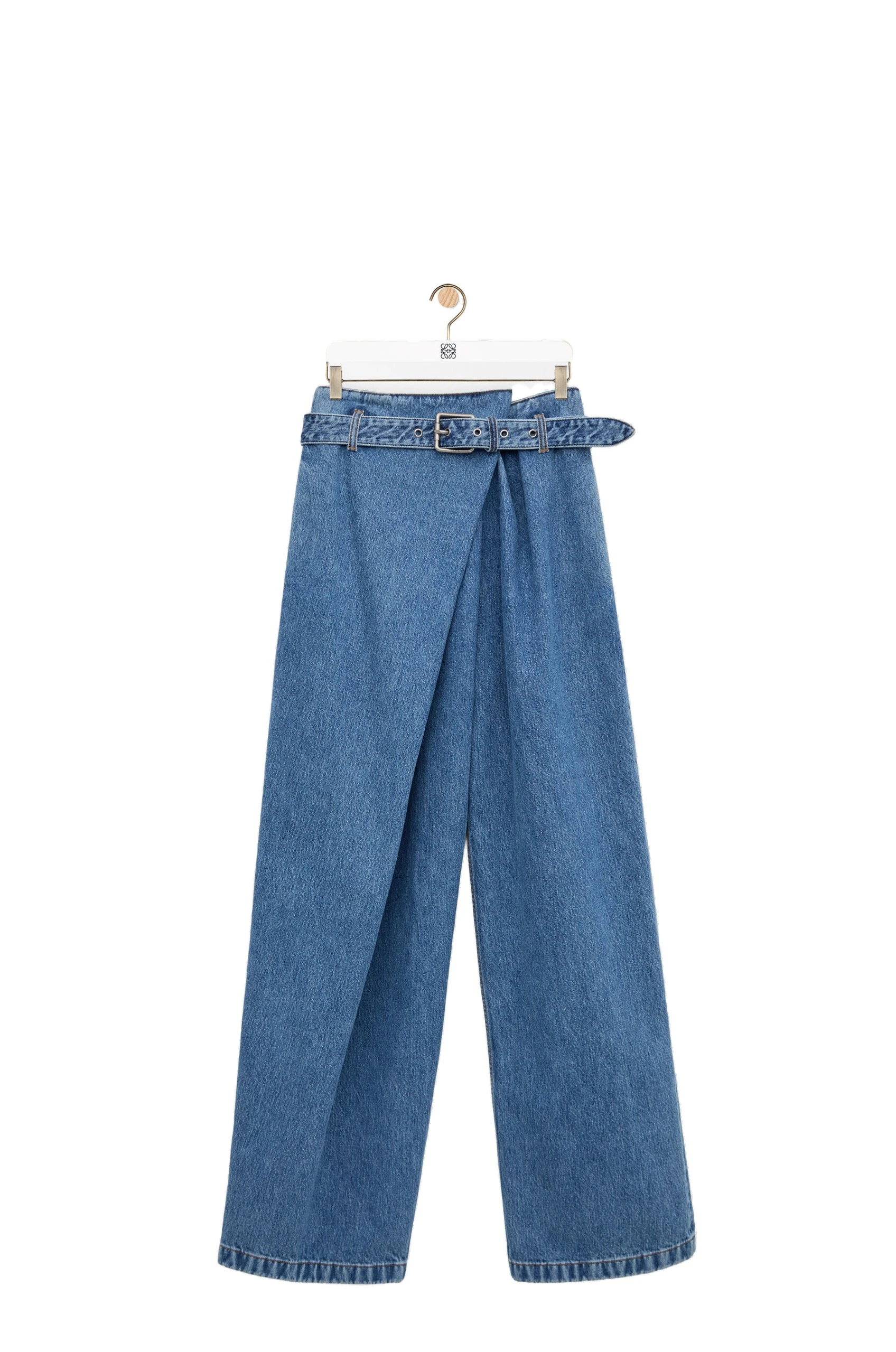 Loewe Draped Jeans in Denim, Blue | Pants | Luxury Shoes Loewe Draped Jeans in Denim, Blue | Pants | Luxury Shoes