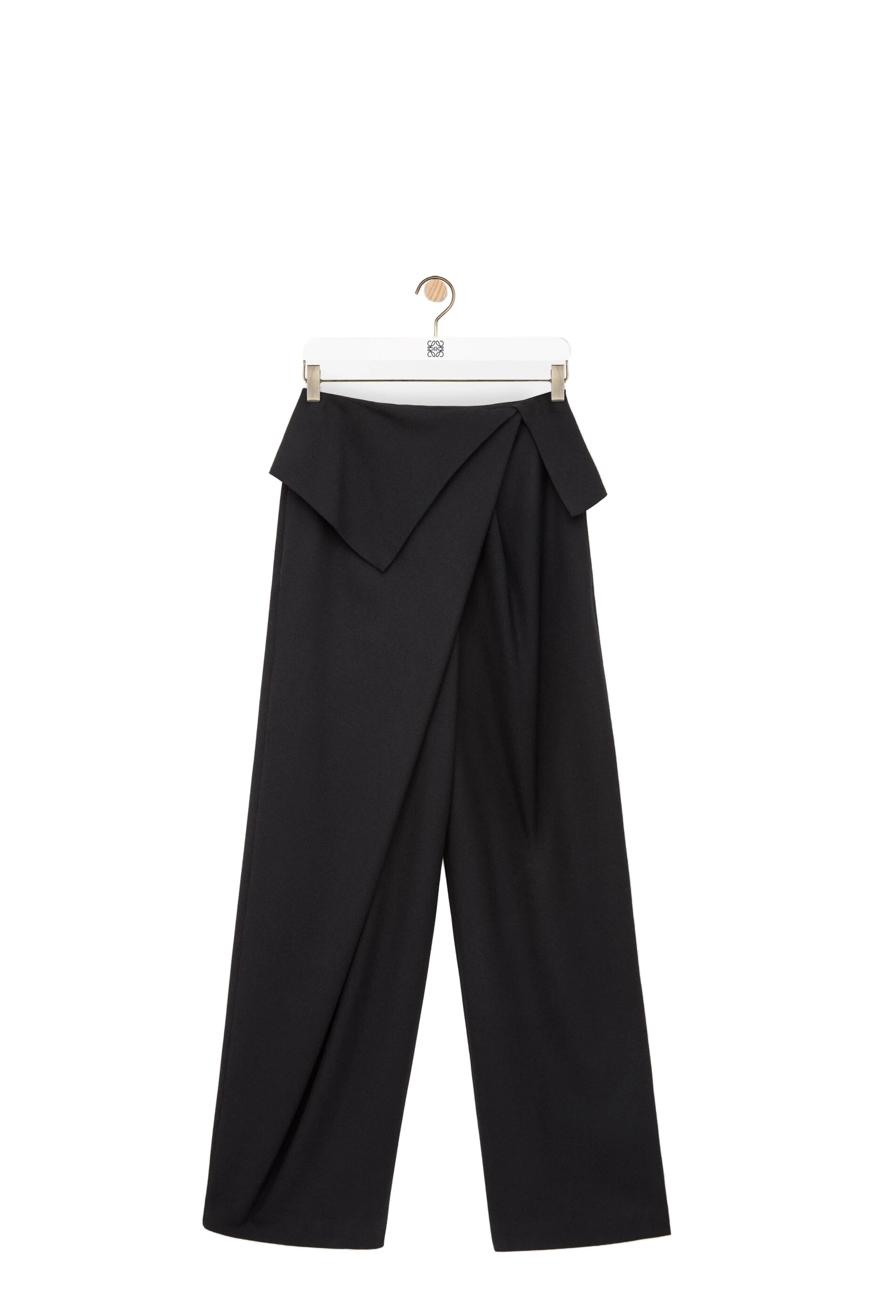 Loewe Draped Trousers in Wool, Black | Pants | Luxury Shoes Loewe Draped Trousers in Wool, Black | Pants | Luxury Shoes