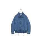 Loewe Drawstring Jacket in Denim, Blue | Jackets | Luxury Shoes 
