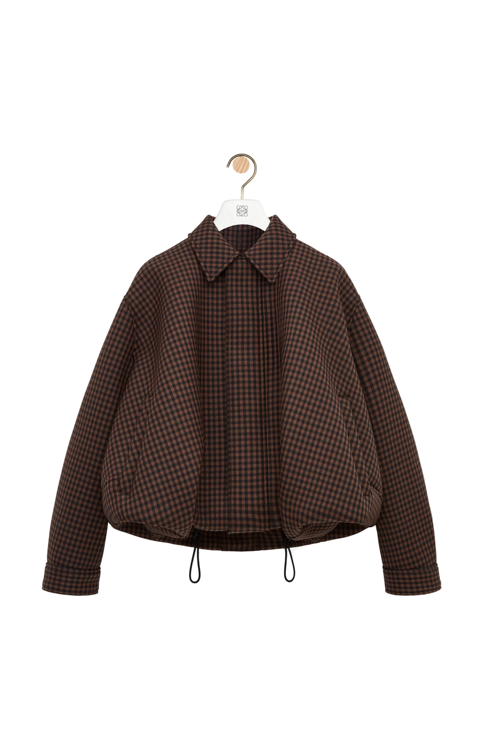 Loewe Drawstring Jacket in Wool, Brown and Black | Jackets | Luxury Shoes Loewe Drawstring Jacket in Wool, Brown and Black | Jackets | Luxury Shoes