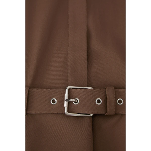 Dress in Cotton, Brown - Image 5