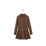 Loewe Dress in Cotton, Brown | Dresses | Luxury Shoes 