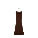 Loewe Dress in Wool Blend, Brown | Dresses | Luxury Shoes 