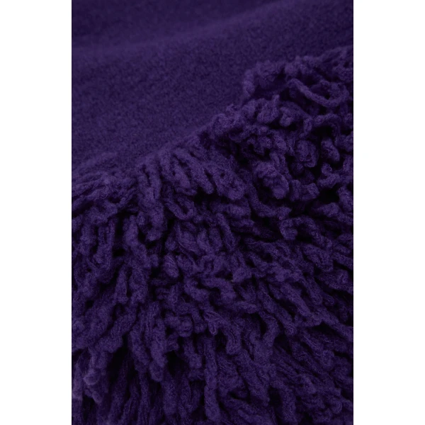 Dress in Wool Blend, Purple - Image 5