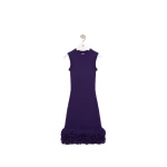 Loewe Dress in Wool Blend, Purple | Dresses | Luxury Shoes 