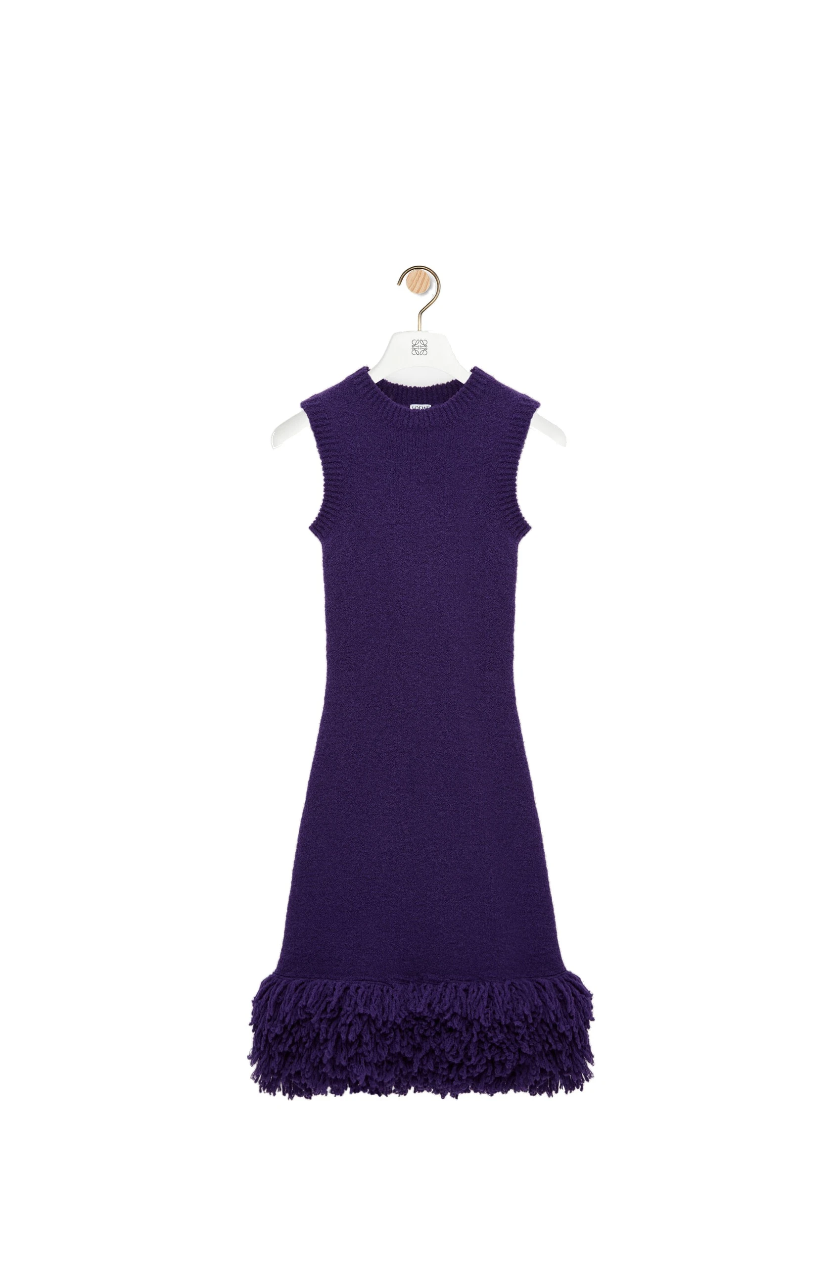 Loewe Dress in Wool Blend, Purple | Dresses | Luxury Shoes Loewe Dress in Wool Blend, Purple | Dresses | Luxury Shoes