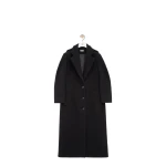 Loewe Hooded Coat in Cashmere, Black | Coats | Luxury Shoes 