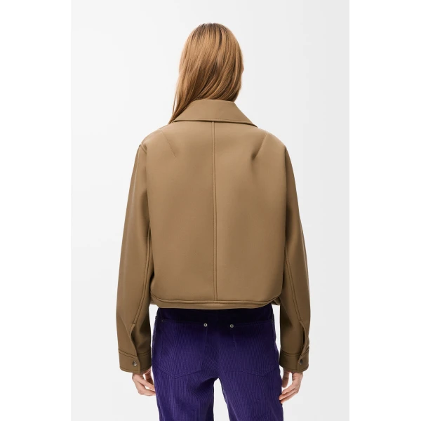 Jacket in Cotton, Beige - Image 4