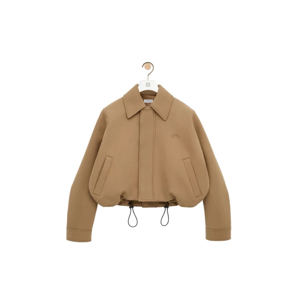 Loewe Jacket in Cotton, Beige | Jackets | Luxury Shoes 