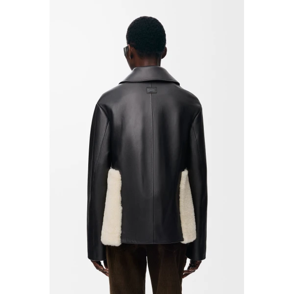 Jacket in Nappa Lambskin, Black - Image 4