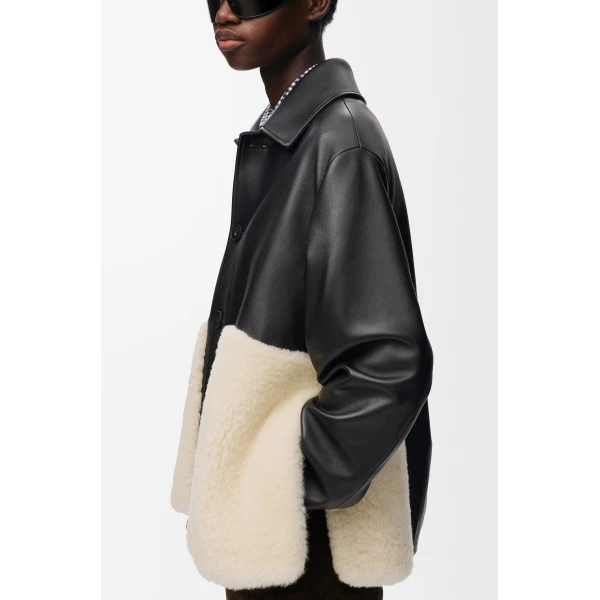 Jacket in Nappa Lambskin, Black - Image 5