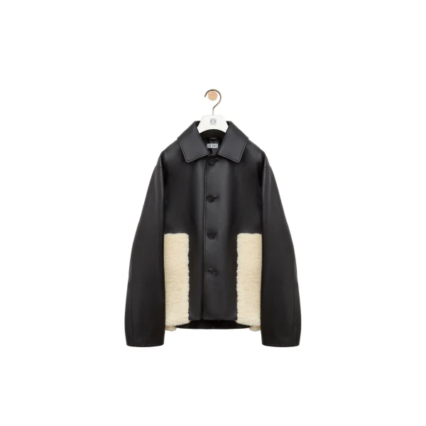 Jacket in Nappa Lambskin, Black