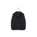 Loewe Jacket in Stretch Wool Blend, Black | Jackets | Luxury Shoes 