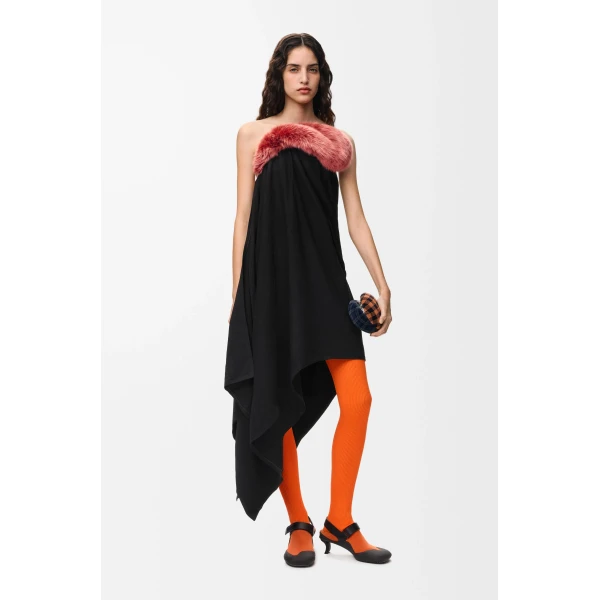 Leggings in Viscose Blend, Light Orange - Image 2