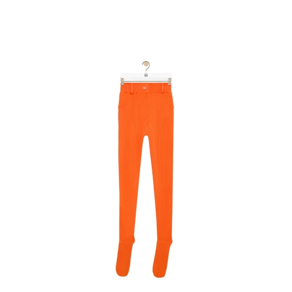 Leggings in Viscose Blend, Light Orange