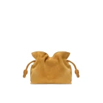 Loewe Medium Flamenco Clutch in Suede, Ochre | Bags | Luxury Shoes 