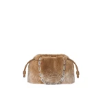Loewe Medium Flamenco Purse in Gradient Shearling, Camel | Bags | Luxury Shoes 