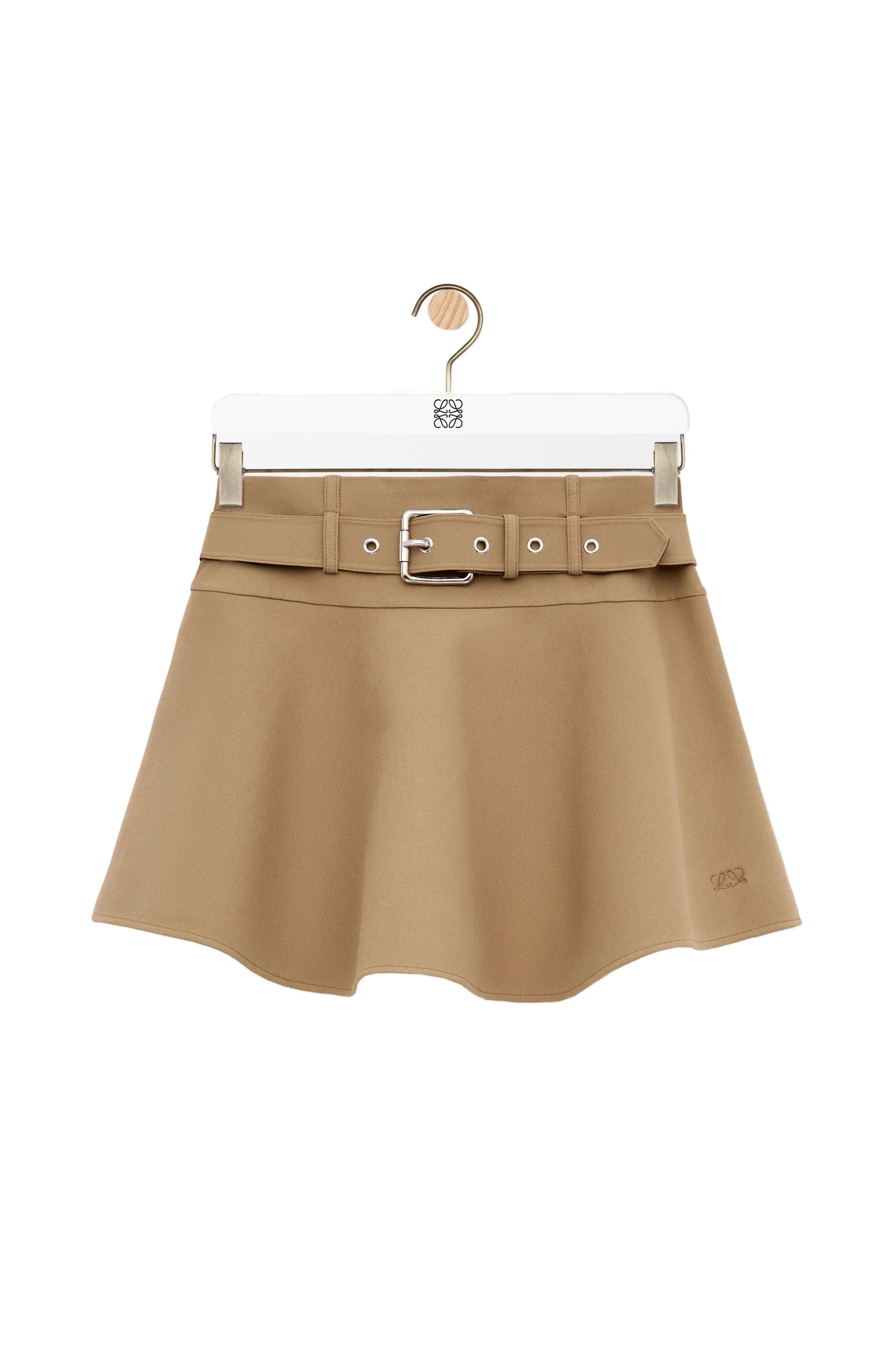 Loewe Mini Skirt in Cotton, Beige | Skirts | Luxury Shoes Loewe Mini Skirt in Cotton, Beige | Skirts | Luxury Shoes