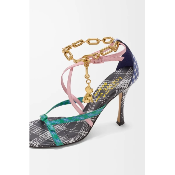 New Comic Sandal in Printed Nappa Lambskin, Multicolour - Image 5