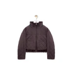 Loewe Padded Jacket in Technical Shell, Brown | Jackets | Luxury Shoes 