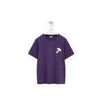 Loewe Regular Fit T-Shirt in Cotton, Purple | Tops | Luxury Shoes 