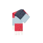 Loewe Scarf in Alpaca and Wool Blend, Red and Blue | Accessories | Luxury Shoes 