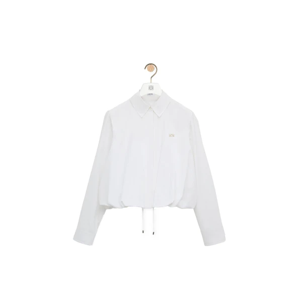 Loewe Shirt in Cotton, White | Tops | Luxury Shoes 