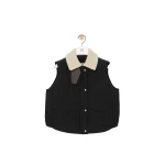 Loewe Sleeveless Vest in Technical Cotton, Black | Jackets | Luxury Shoes 