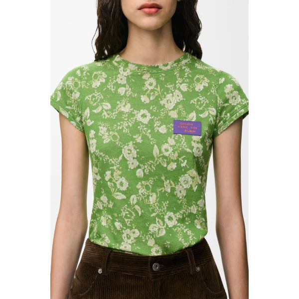 Small Fit T-Shirt in Cotton, Green - Image 5