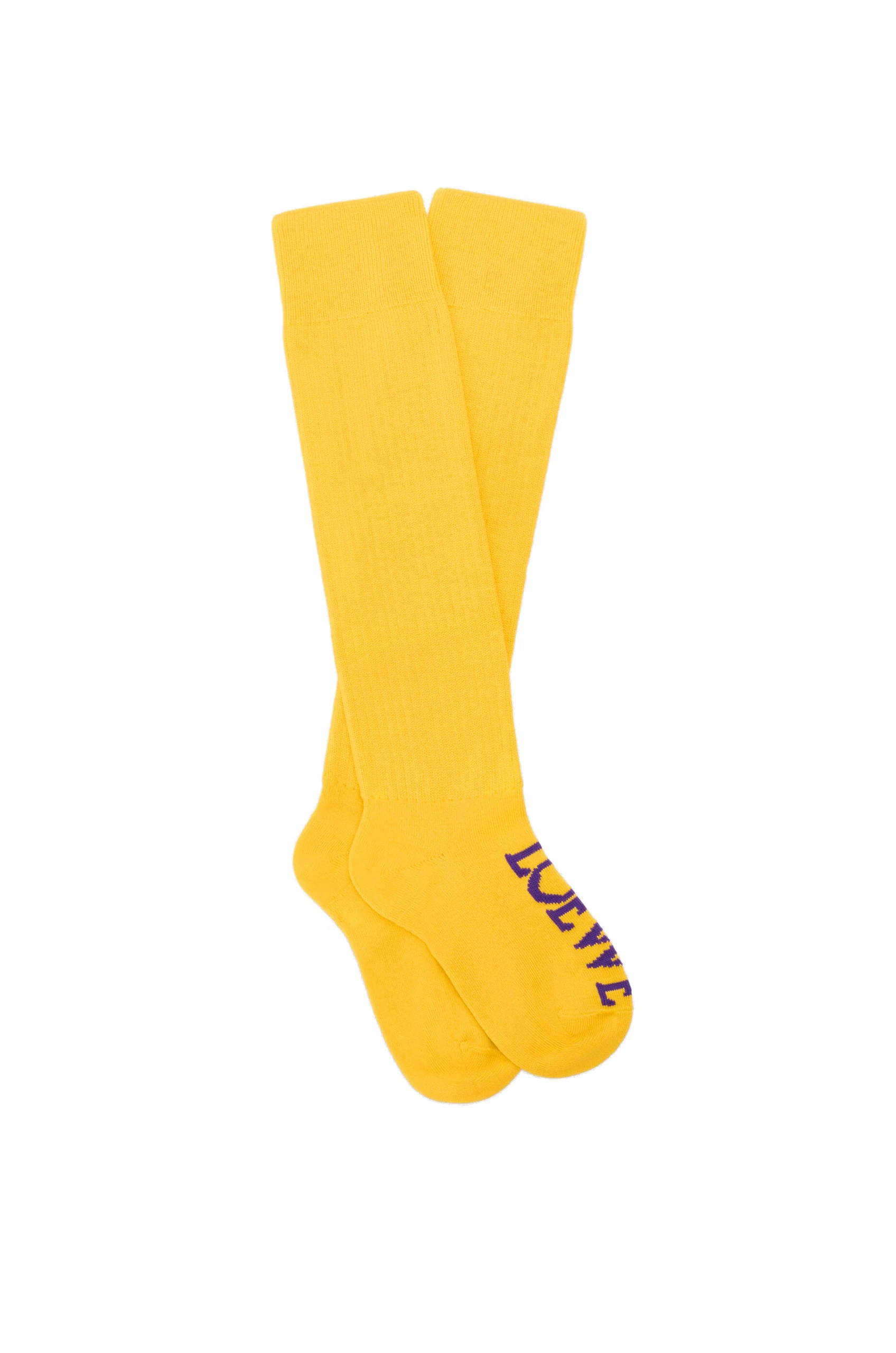 Loewe Socks in Wool, Yellow | Accessories | Luxury Shoes Loewe Socks in Wool, Yellow | Accessories | Luxury Shoes