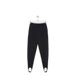 Loewe Stirrup Trousers in Stretch Wool Blend, Black | Pants | Luxury Shoes 
