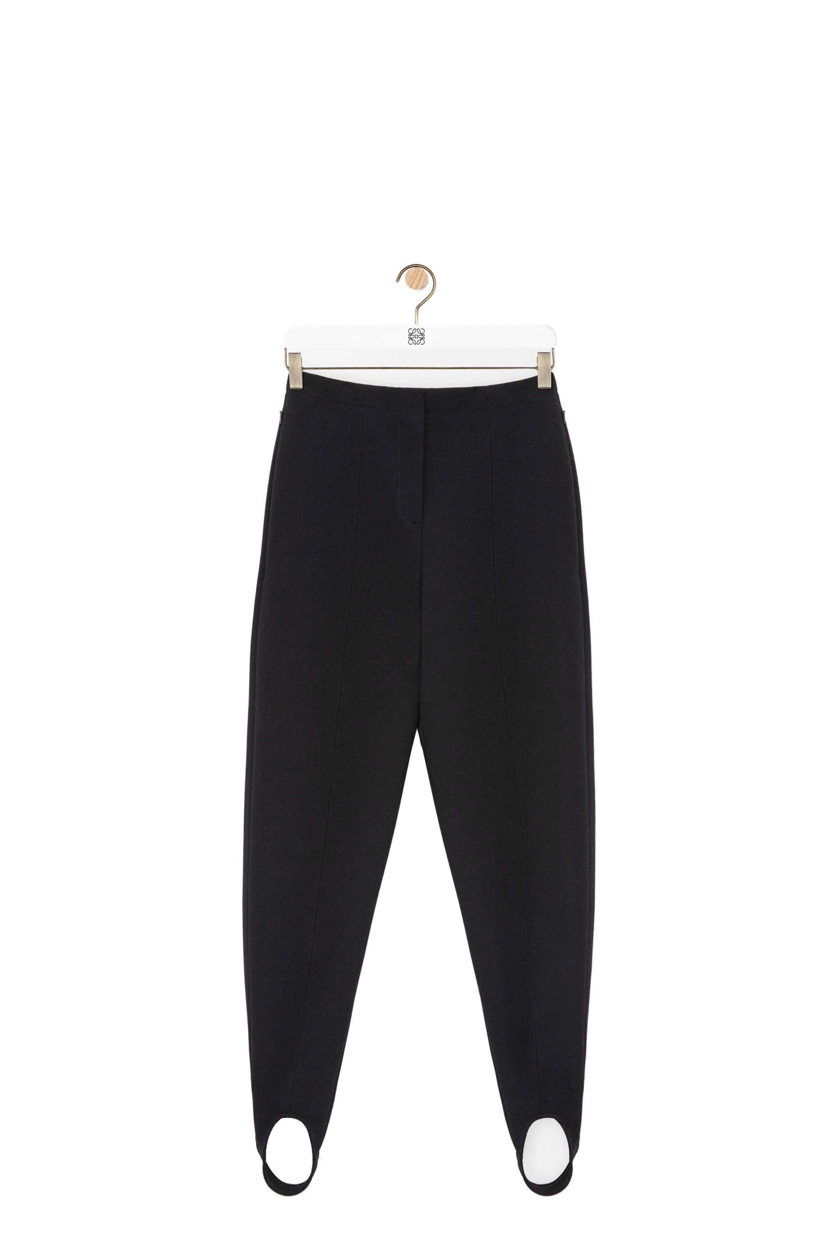 Loewe Stirrup Trousers in Stretch Wool Blend, Black | Pants | Luxury Shoes Loewe Stirrup Trousers in Stretch Wool Blend, Black | Pants | Luxury Shoes