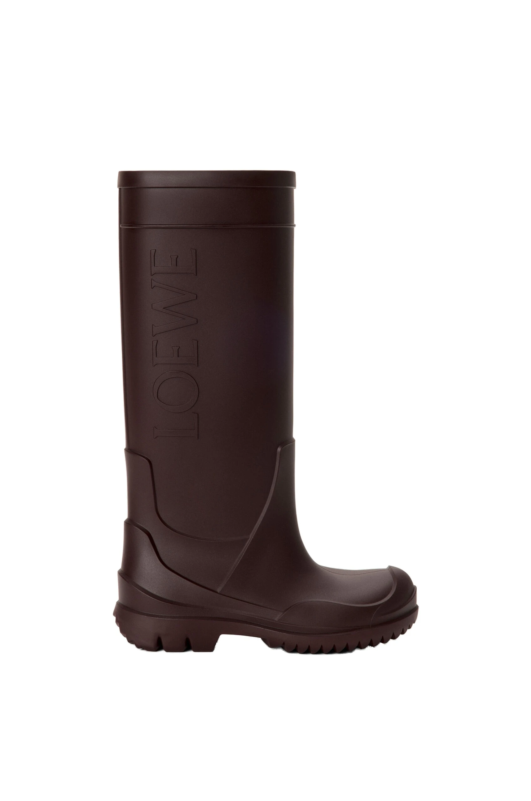 Loewe Storm Boot in Rubber, Dark Chestnut | Shoes | Luxury Shoes Loewe Storm Boot in Rubber, Dark Chestnut | Shoes | Luxury Shoes