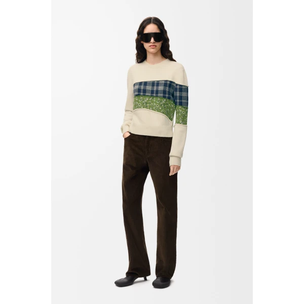 Sweater in Wool, White and Multicolour - Image 2