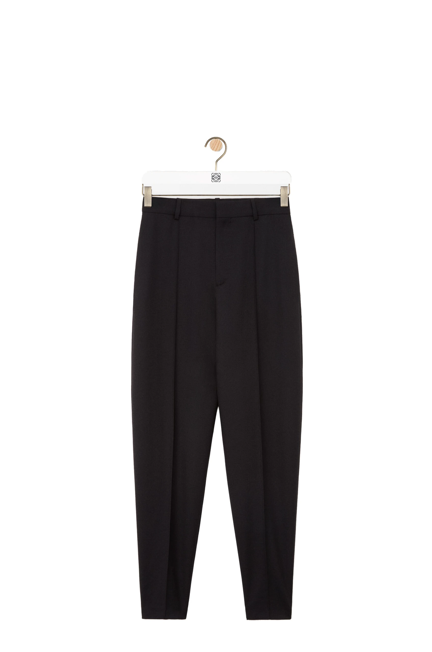 Loewe Tapered Trousers in Wool, Black | Pants | Luxury Shoes Loewe Tapered Trousers in Wool, Black | Pants | Luxury Shoes