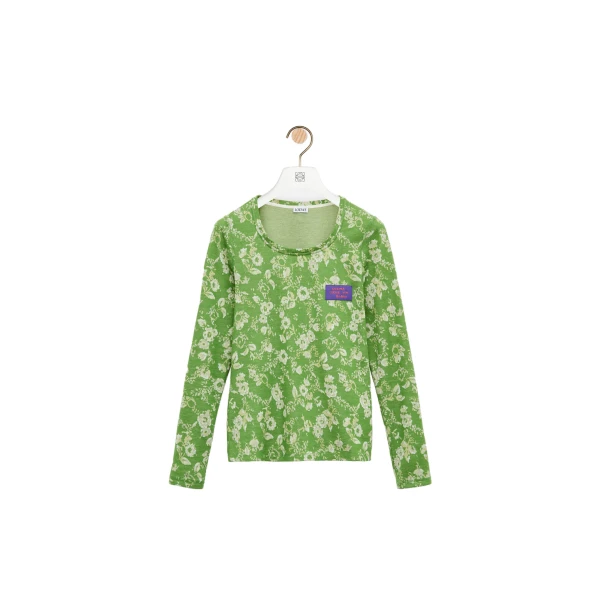 Top in Cotton, Green